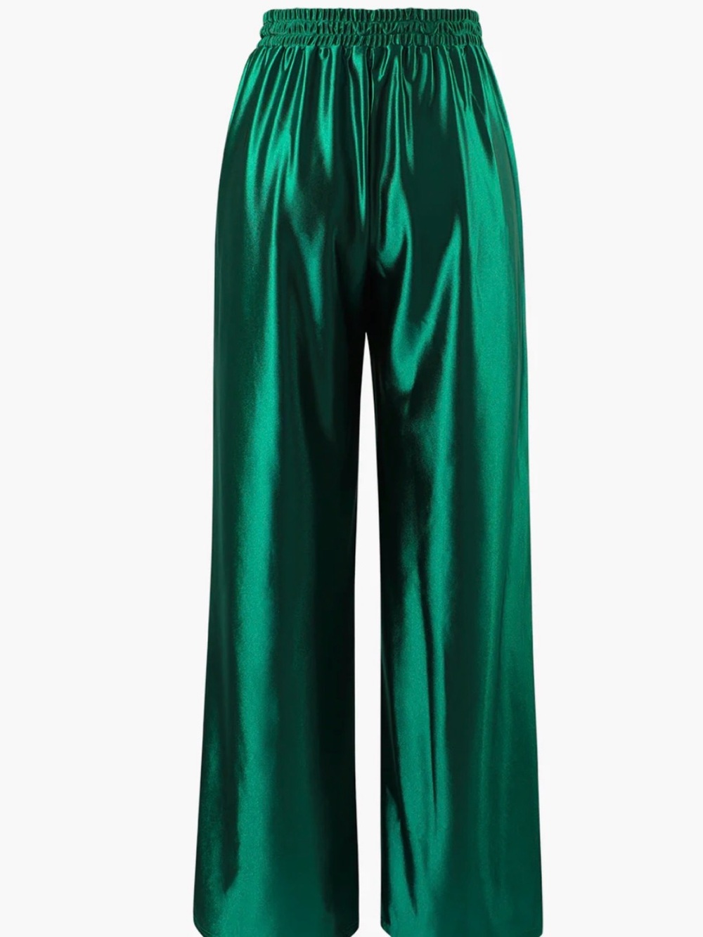 MICAS Satin Drawstring Wide Leg Pants - Picture 2 of 9